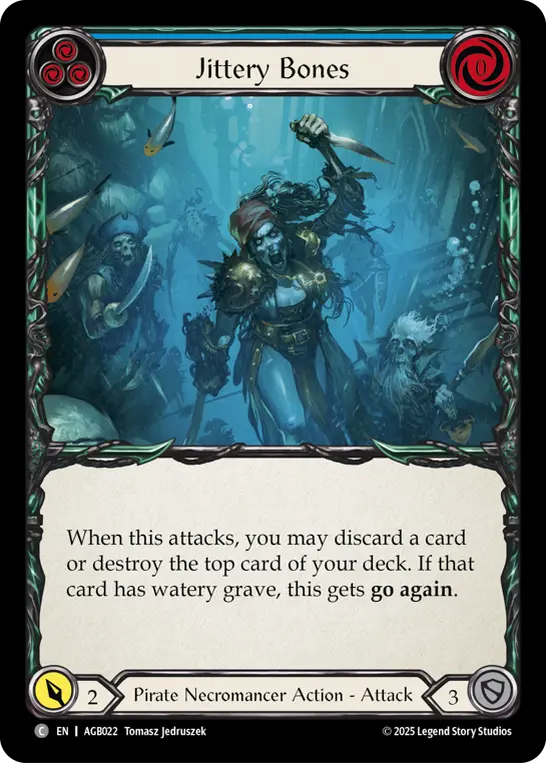 Jittery Bones (Blue) AGB022
