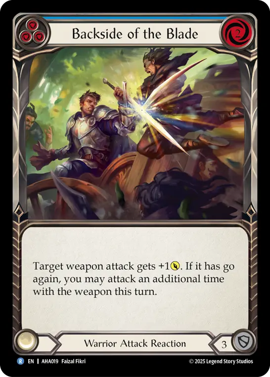 Backside of the Blade (Blue) AHA019