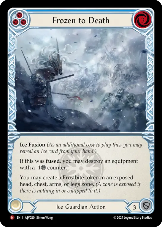 Frozen to Death (Blue) AJV020