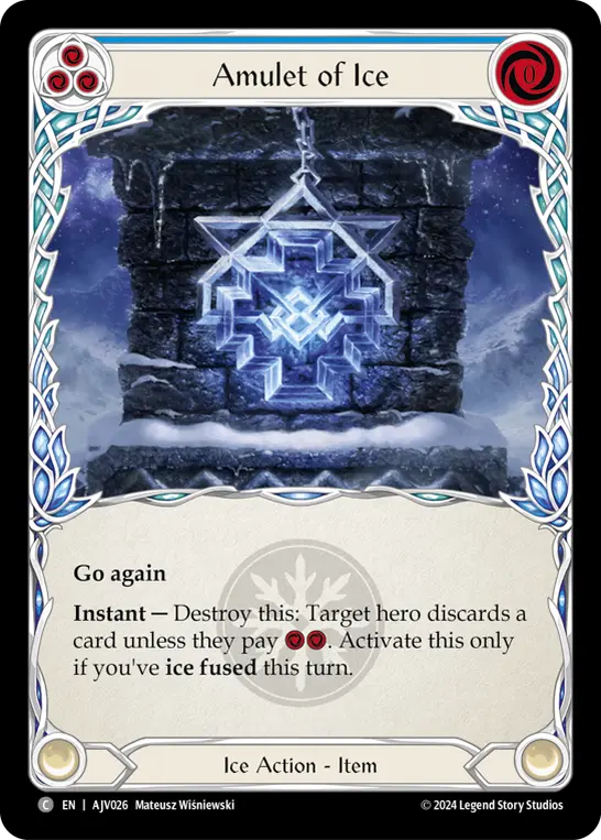 Amulet of Ice (Blue) AJV026