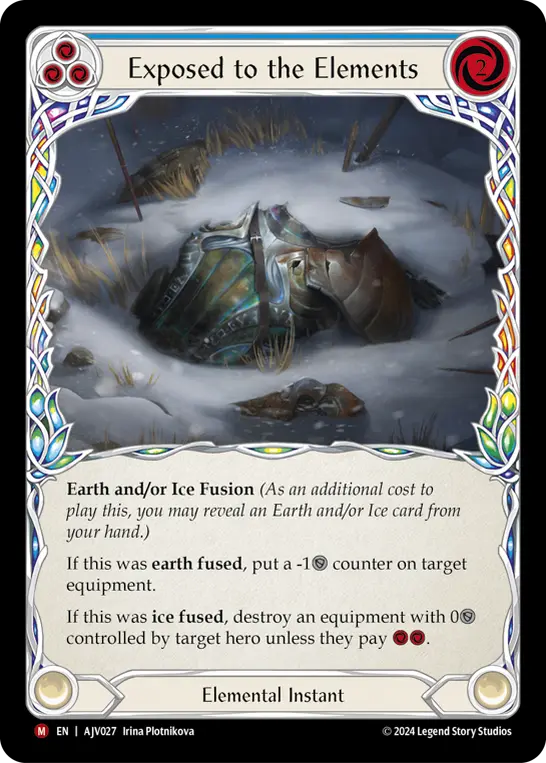 Exposed to the Elements (Blue) AJV027