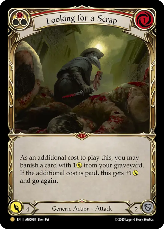 Looking for a Scrap (Red) ANQ028