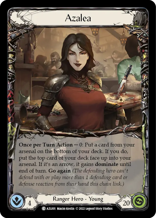 Azalea AZL001, carta de Flesh and Blood de Azalea Blitz Deck