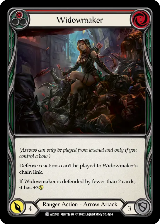 Widowmaker (Red) AZL015, carta de Flesh and Blood de Azalea Blitz Deck