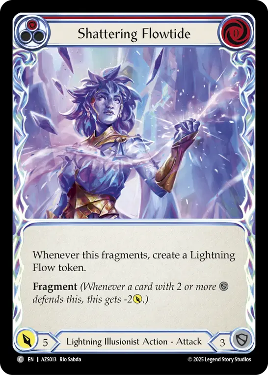 Shattering Flowtide (Red) AZS013