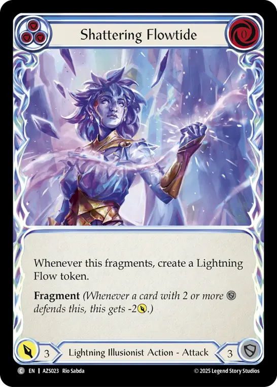 Shattering Flowtide (Blue) AZS023