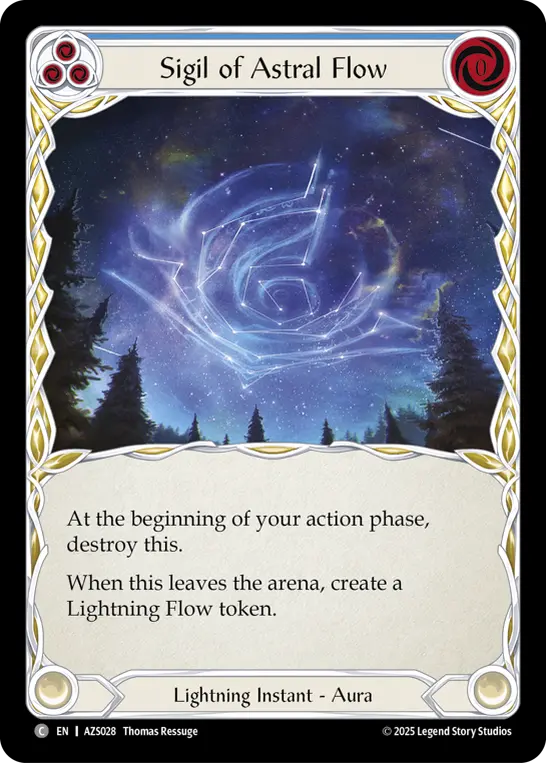 Sigil of Astral Flow (Blue) AZS028