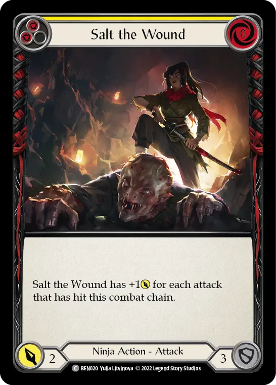Salt the Wound (Yellow) BEN020