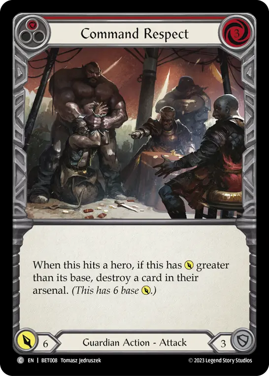 Command Respect (Red) BET008