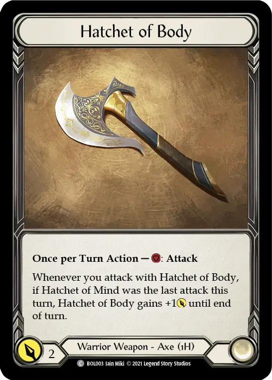 Hatchet of Body BOL003