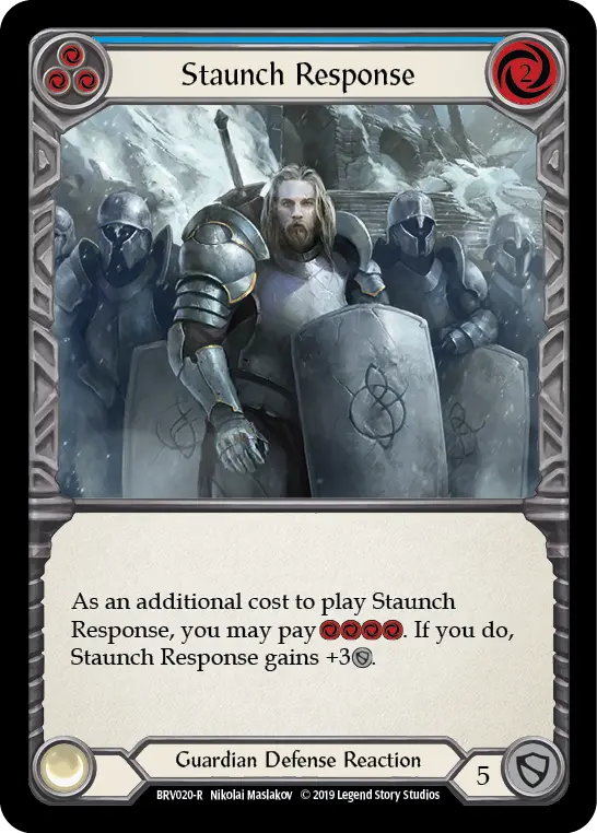 Staunch Response (Blue) BVO020