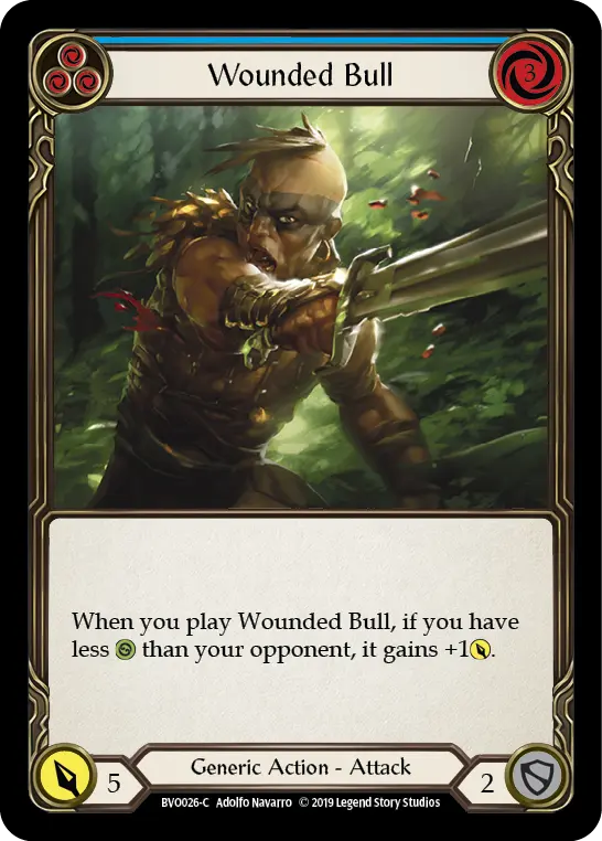 Wounded Bull (Blue) BVO026