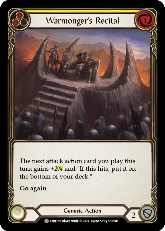 Warmonger's Recital (Yellow) CHN029