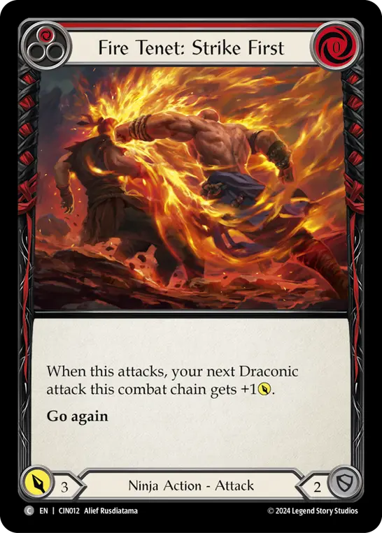 Fire Tenet: Strike First (Red) CIN012