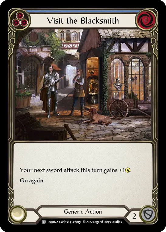 Visit the Blacksmith (Blue) DVR022