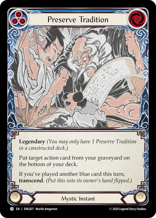 Preserve Tradition (Blue) ENG027