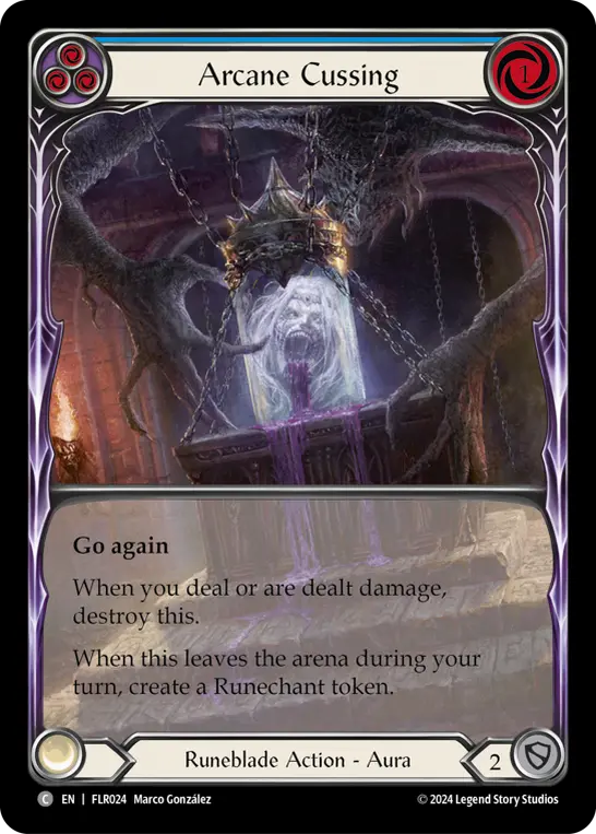 Arcane Cussing (Blue) FLR024