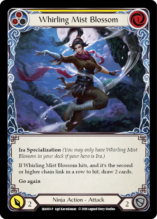 Whirling Mist Blossom (Yellow) IRA003