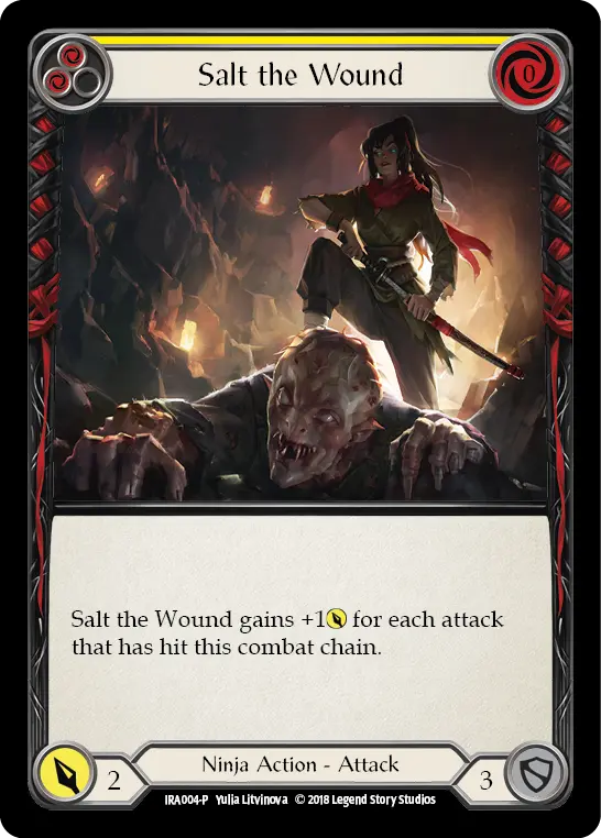 Salt the Wound (Yellow) IRA004
