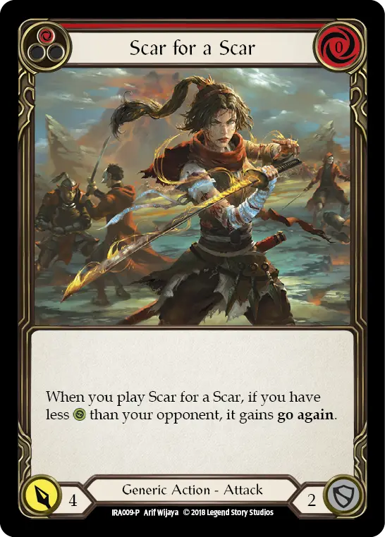 Scar for a Scar (Red) IRA009