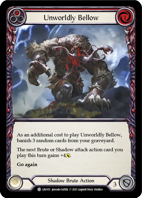Unworldly Bellow (Red) LEV015