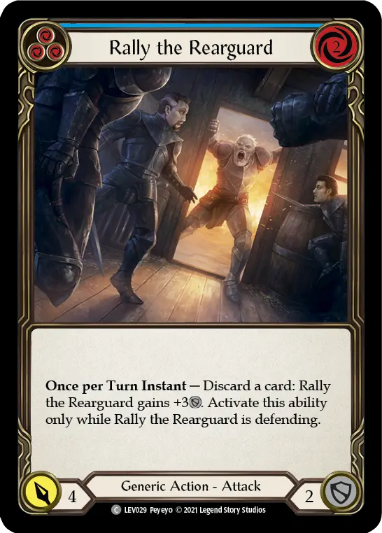 Rally the Rearguard (Blue) LEV029