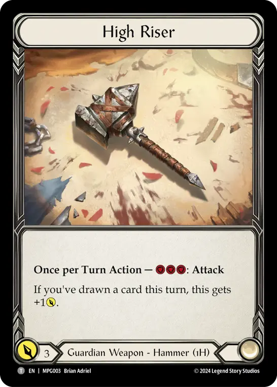 High Riser MPG003, carta de Flesh and Blood de Mastery Pack Guardian