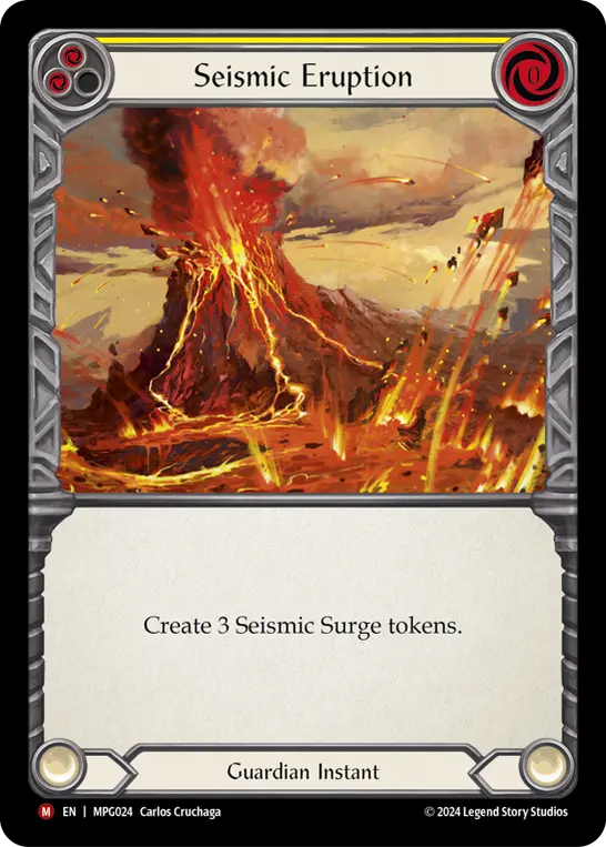 Seismic Eruption (Yellow)