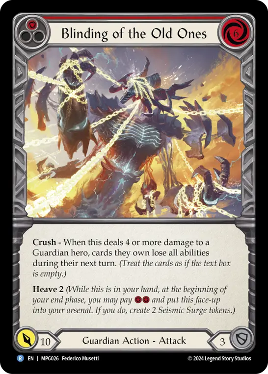 Blinding of the Old Ones (Red)