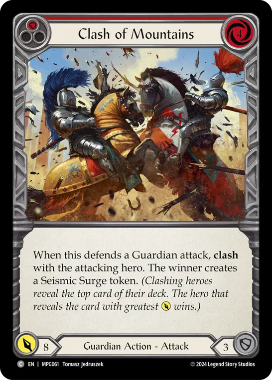 Clash of Mountains (Red)
