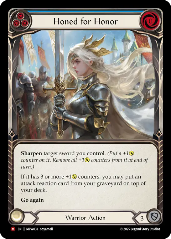 Honed for Honor (Blue) MPW031