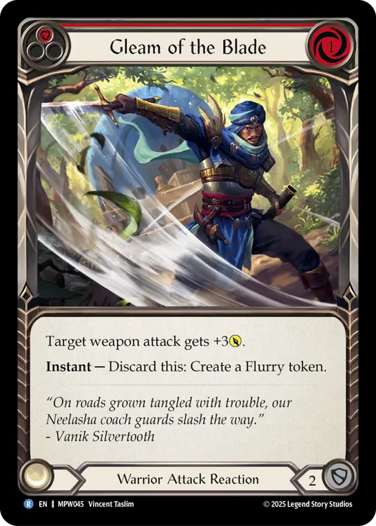 Gleam of the Blade (Red) MPW045