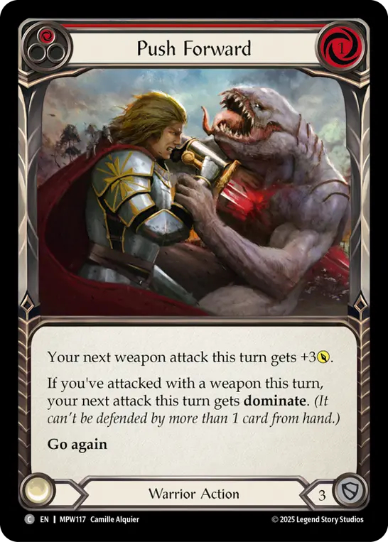 Push Forward (Red) MPW117