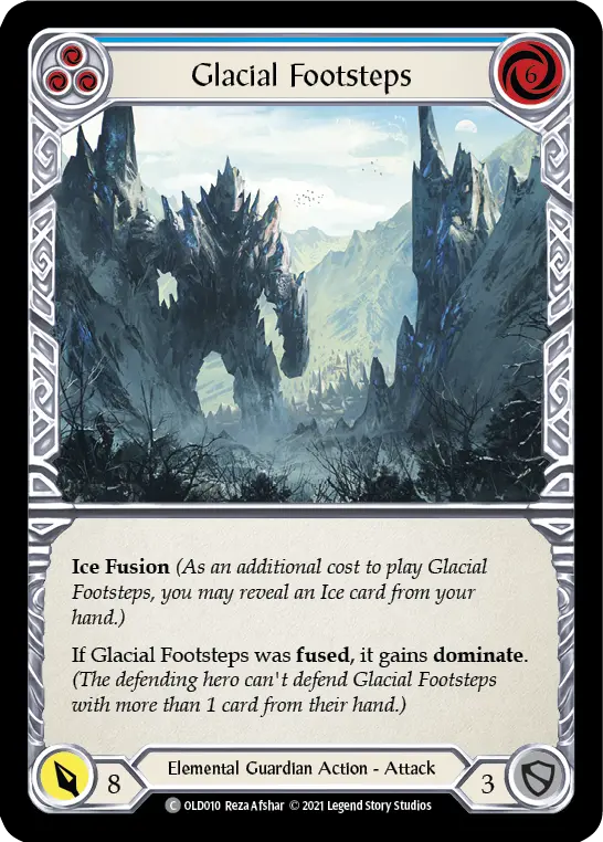 Glacial Footsteps (Blue) OLD010