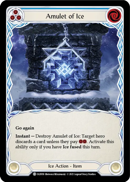 Amulet of Ice (Blue) OLD018