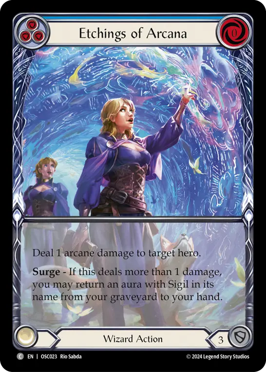 Etchings of Arcana (Blue) OSC023