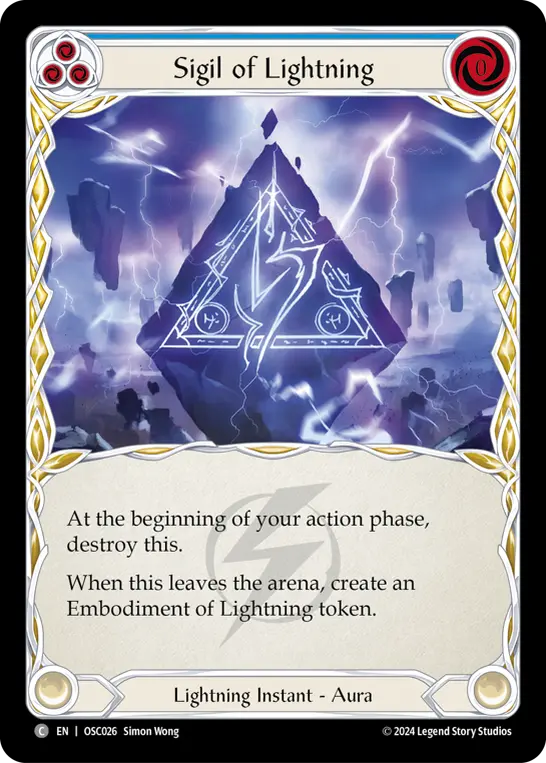 Sigil of Lightning (Blue) OSC026