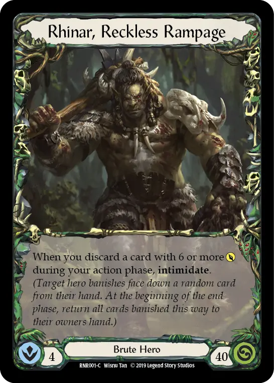 Rhinar, Reckless Rampage RNR001