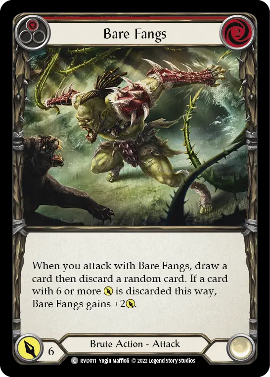 Bare Fangs (Red) RVD011