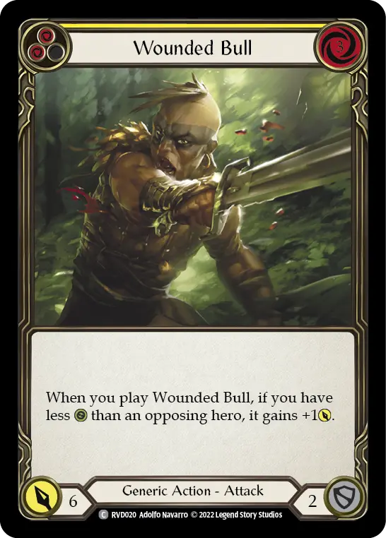 Wounded Bull (Yellow) RVD020