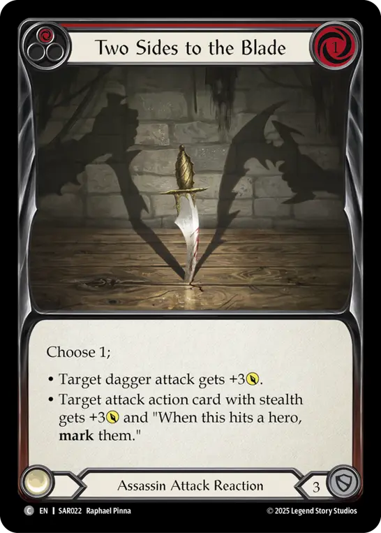 Two Sides to the Blade (Red)