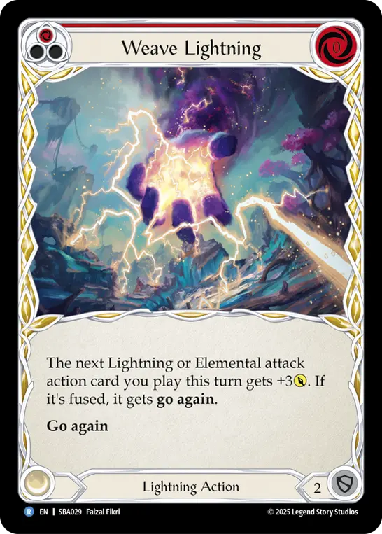 Weave Lightning (Red) SBA029