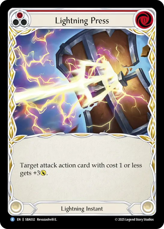 Lightning Press (Red) SBA032