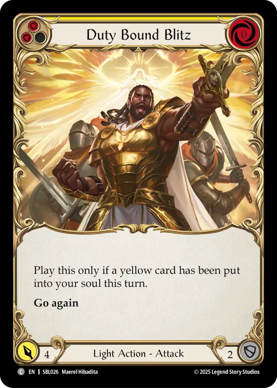 Duty Bound Blitz (Yellow) SBL026