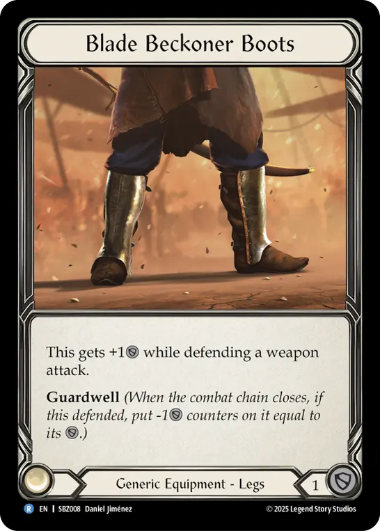 Blade Beckoner Boots SBZ008, carta de Flesh and Blood de Silver Age Chapter 3 - Blaze, Firemind