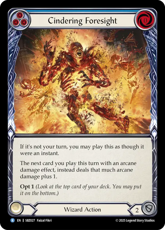 Cindering Foresight (Blue)