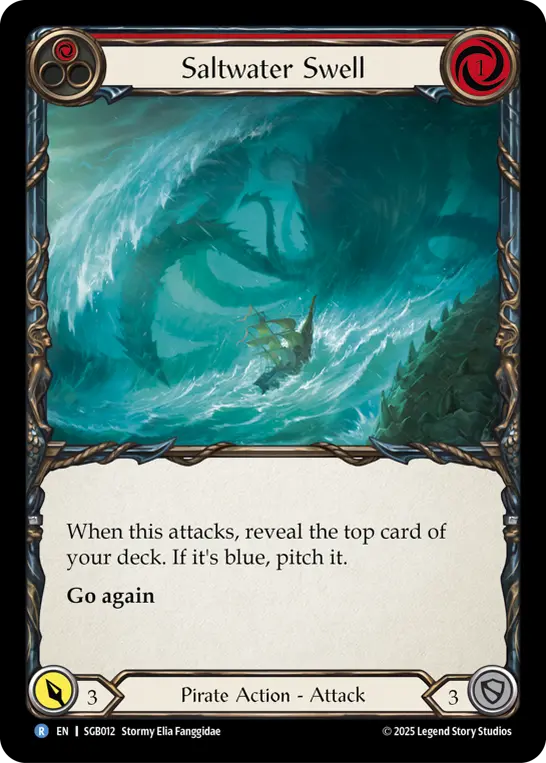 Saltwater Swell (Red) SGB012