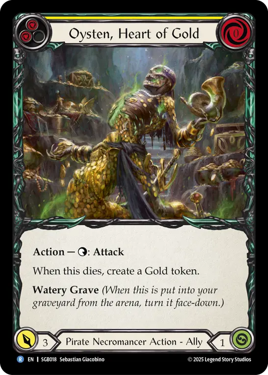 Oysten, Heart of Gold (Yellow) SGB018
