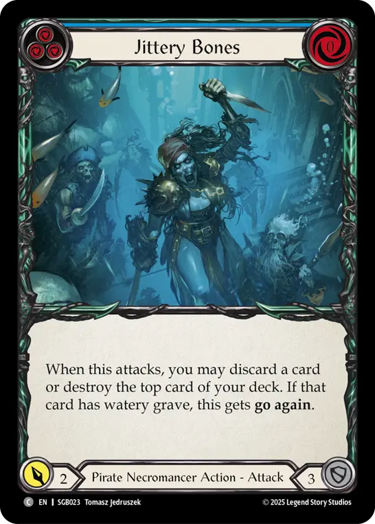 Jittery Bones (Blue) SGB023