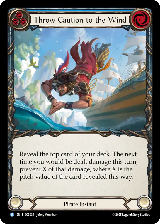 Throw Caution to the Wind (Blue) SGB034